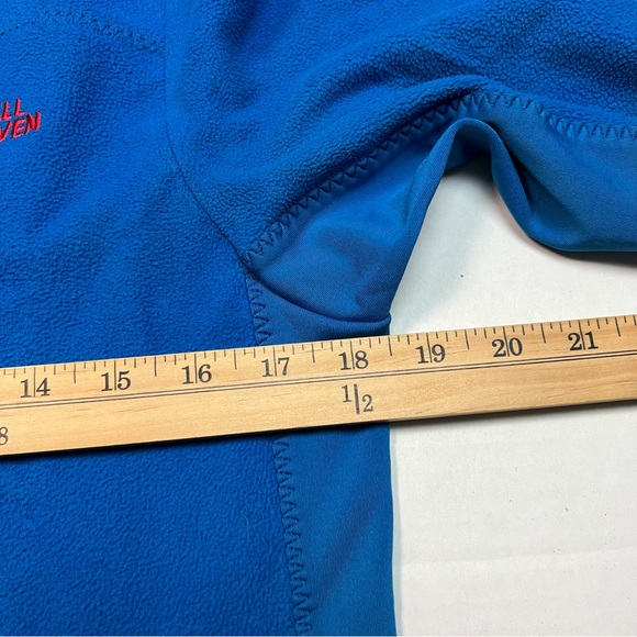 Fjallraven Full Zip High/mock Neck Sweater in Blue. - Picture 8 of 16